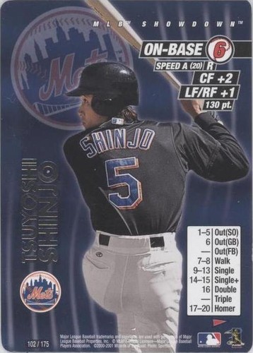 2001 MLB Showdown Pennant Run - Tsuyoshi Shinjo #102