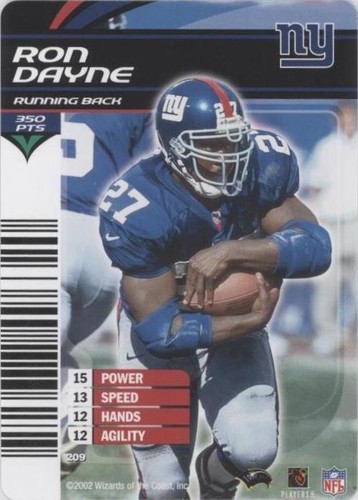 2002-03 NFL Showdown Ron Dayne #209