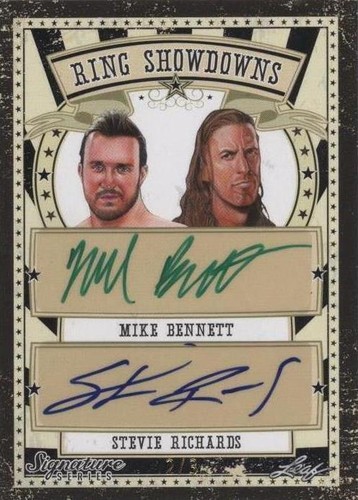 2016 Leaf Signature Series Wrestling - Mike Bennett Stevie Richards #RS2-16