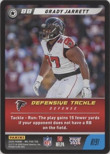 2020 Panini NFL Five TCG Grady Jarrett #R191