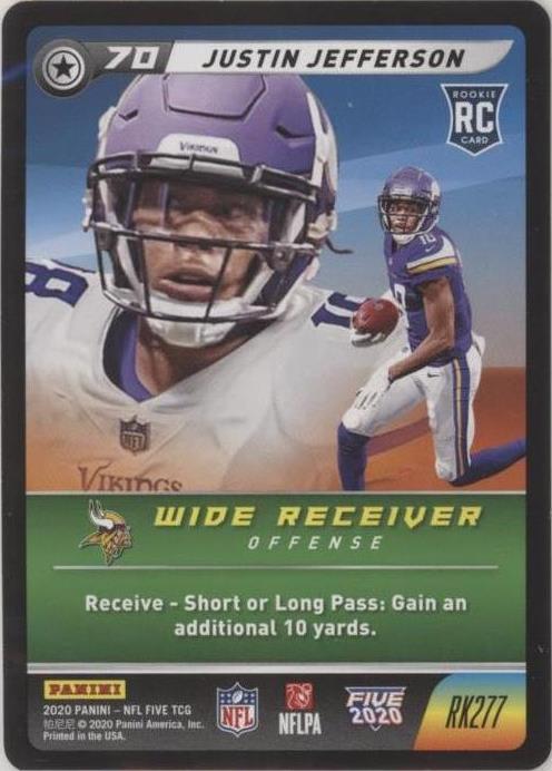 2020 Panini NFL Five TCG Justin Jefferson #RK277