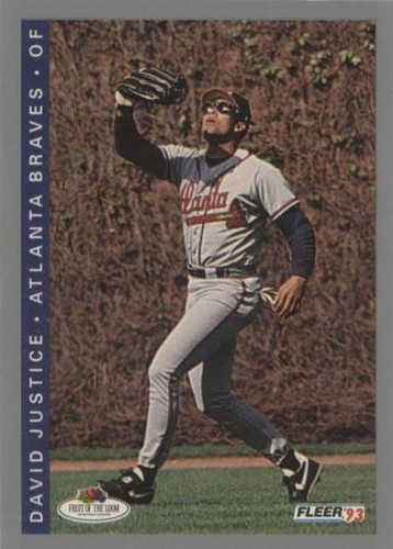 1993 Fleer Fruit of the Loom All-Stars - David Justice #30