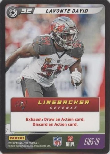 2019 Panini NFL Five TCG Lavonte David #E185-19
