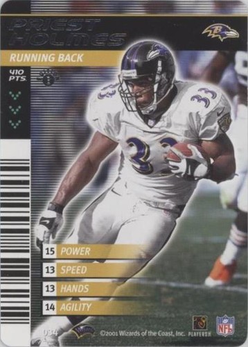 2001-02 NFL Showdown 1st Edition Priest Holmes #034