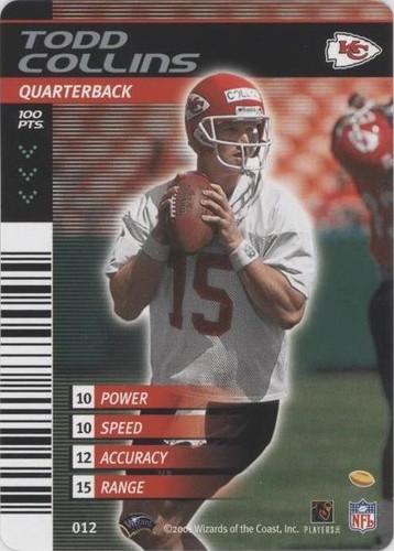 2001-02 NFL Showdown 1st & Goal Todd Collins #012