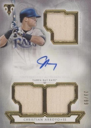 2018 Topps Triple Threads - Christian Arroyo #RFPAR-CA