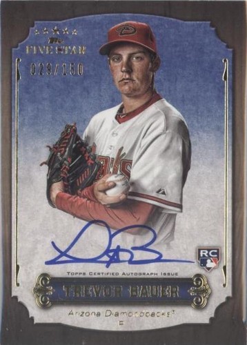 Trevor Bauer 2012 Topps Five Star #FSAR-TB Patch Relic RC