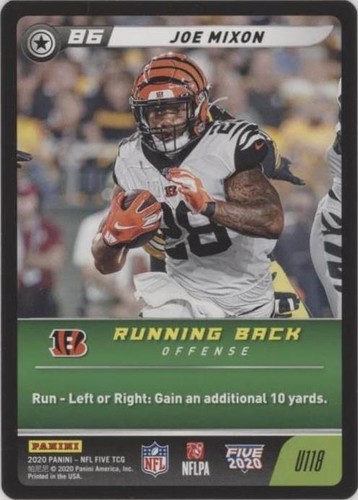 2020 Panini NFL Five TCG Joe Mixon #U118