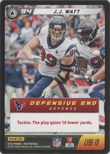 2019 Panini NFL Five TCG J.J. Watt #L196-19