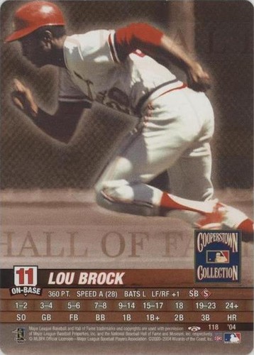 2004 MLB Showdown Trading Deadline - Lou Brock #118