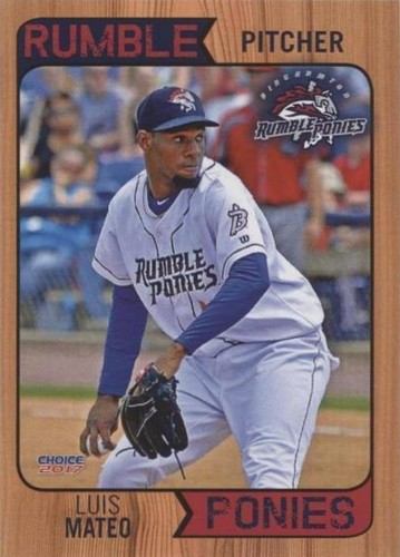 2017 Choice Binghamton Rumble Ponies - Luis Mateo #13