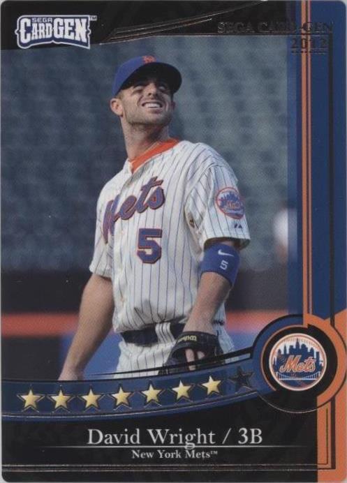 2012 Topps Sega Card-Gen - David Wright #J12-315
