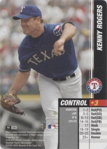 2003 MLB Showdown - Kenny Rogers #296