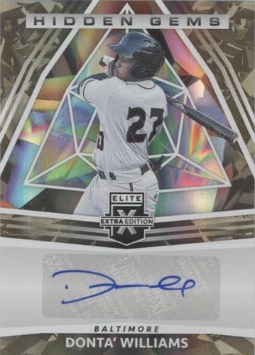 2022 Panini Elite Extra Edition - Donta' Williams #HG-DW