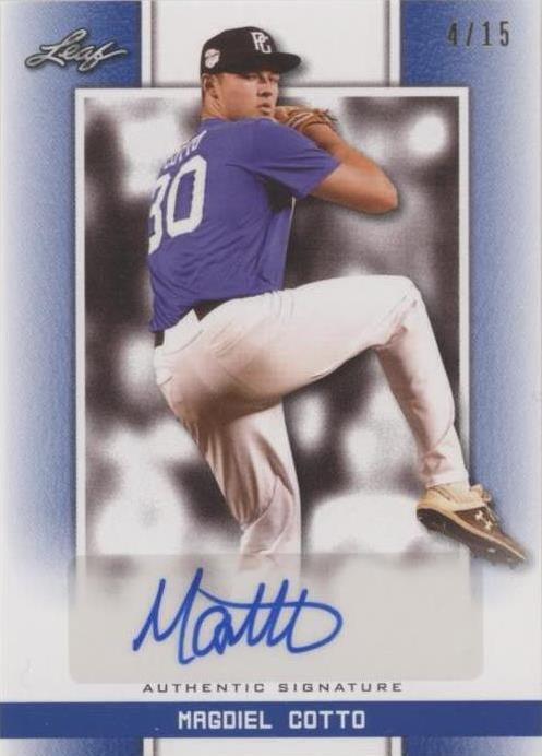 2019 Leaf Perfect Game National Showcase - Magdiel Cotto #BA-MC2