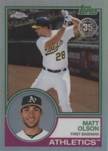 2018 Topps Chrome - Matt Olson #83T-11