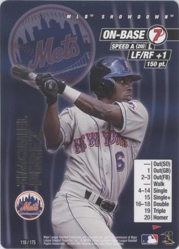 2001 MLB Showdown Pennant Run - Timo Perez #118
