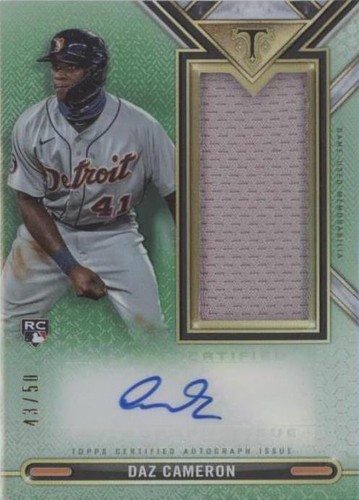 2021 Topps Triple Threads - Daz Cameron #ASJR-DCN