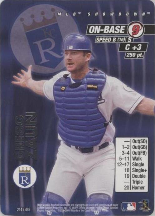 2001 MLB Showdown - Gregg Zaun #214