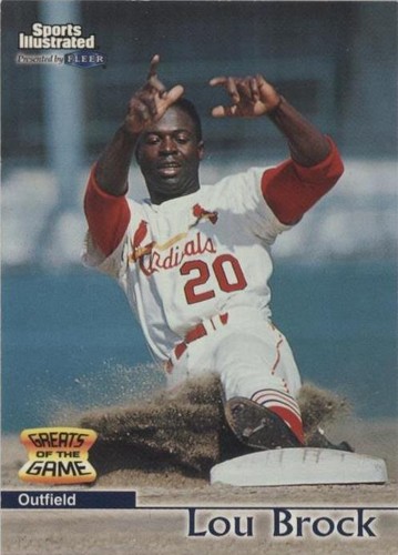 1999 Fleer Sports Illustrated Greats of the Game - Lou Brock #43