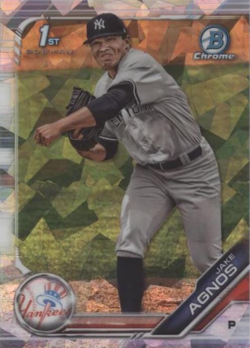 2019 Bowman Chrome Draft Sapphire Edition - Jake Agnos #BDC-72