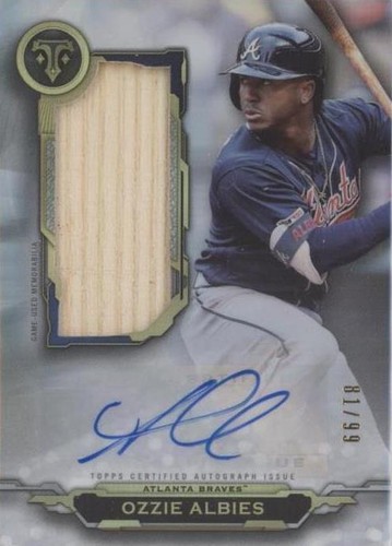 2019 Topps Triple Threads - Ozzie Albies #AUJR-OA