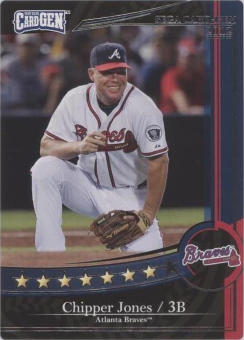 2012 Topps Sega Card-Gen - Chipper Jones #J12-213