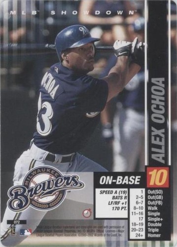 2002 MLB Showdown Trading Deadline - Alex Ochoa #072
