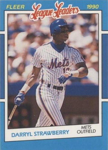 1990 Fleer Baseball's League Leaders - Darryl Strawberry #38