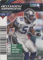2002-03 NFL Showdown Anthony Simmons #304