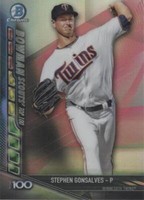 2017 Bowman Chrome - Stephen Gonsalves #BSU-SG