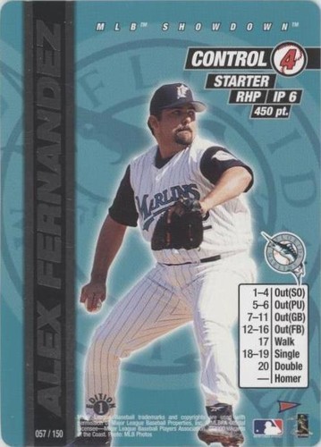 2000 MLB Showdown Pennant Run - Alex Fernandez #057