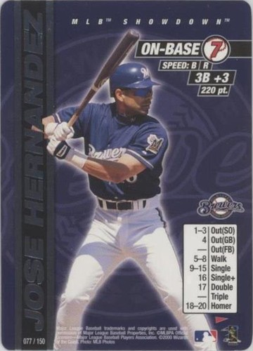 2000 MLB Showdown Pennant Run - Jose Hernandez #077