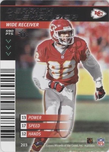2001-02 NFL Showdown 1st Edition Derrick Alexander #203