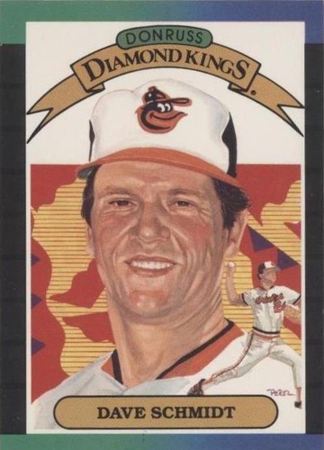 1988 Donruss Diamond Kings #13 Dave Schmidt, Baltimore Orioles ex