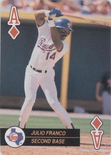1992 U.S. Playing Card Baseball Aces - Julio Franco #AD