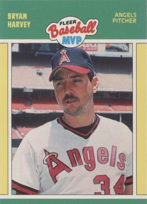 1989 Fleer Baseball MVP - Bryan Harvey #18
