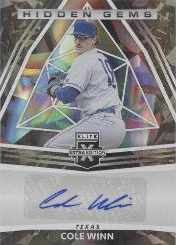 2022 Panini Elite Extra Edition - Cole Winn #HG-CW