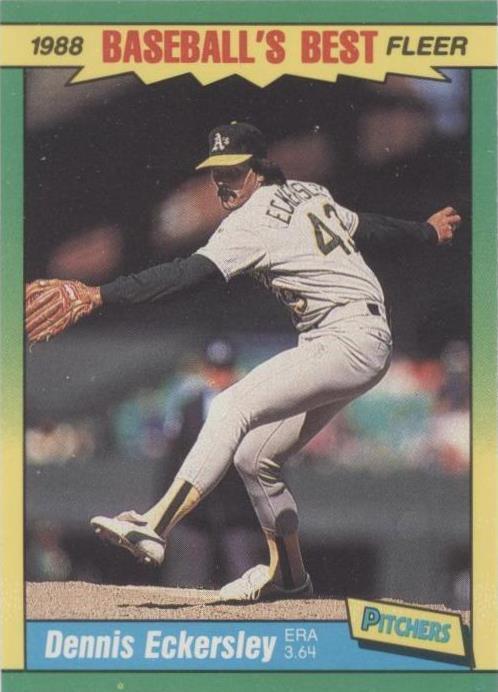 Fleer Baseball's Best Sluggers vs. Pitchers 1988 - Dennis Eckersley #13