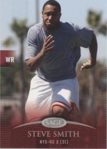 2007 SAGE Autographed Football Steve Smith #49