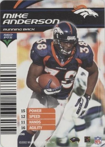 2002-03 NFL Showdown Mike Anderson #096