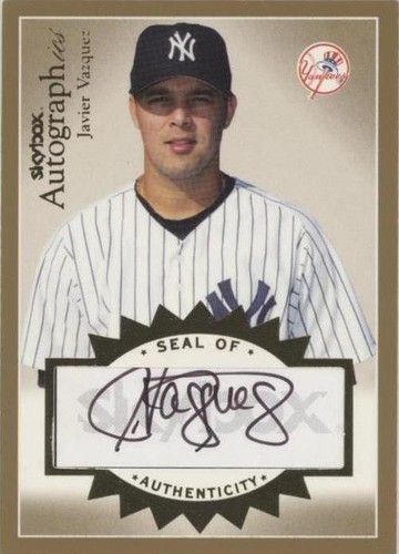 2004 Skybox Autographics - Javier Vazquez #A-JV
