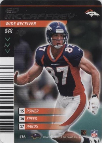 2001-02 NFL Showdown 1st Edition Ed McCaffrey #136