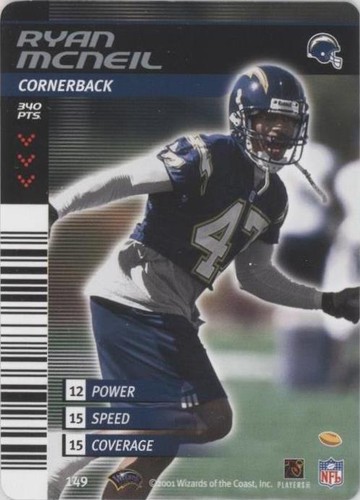 2001-02 NFL Showdown 1st & Goal Ryan McNeil #149