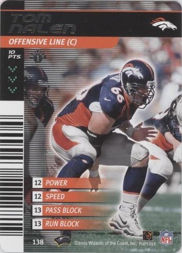 2001-02 NFL Showdown 1st Edition Tom Nalen #138