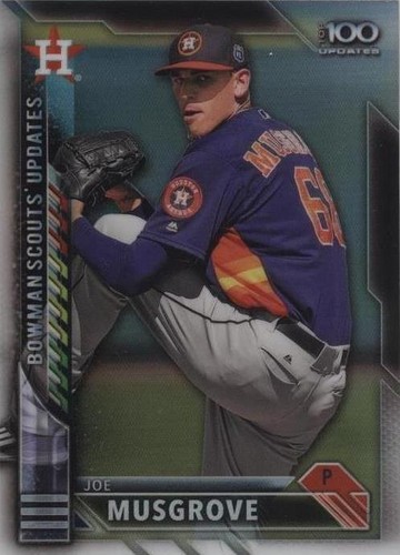 2016 Bowman Chrome - Joe Musgrove #BSU-JM