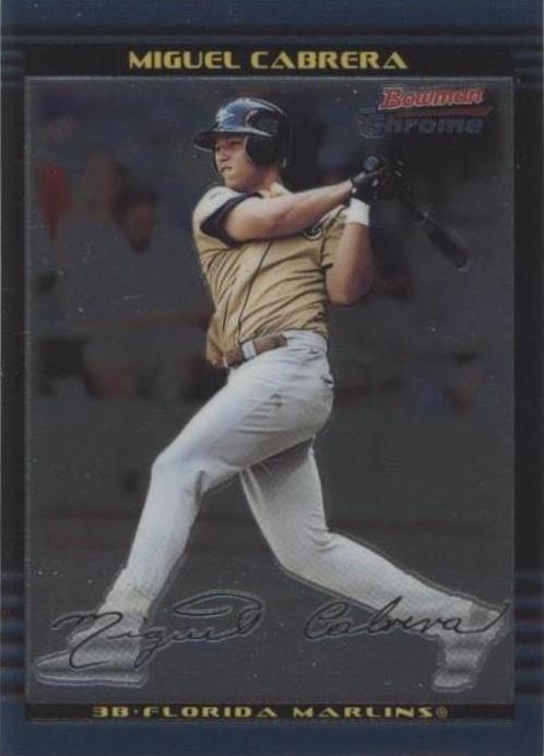 Selecciones y perspectivas del draft Bowman Chrome 2002 - Miguel Cabrera #BDP156