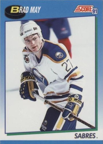 1991-92 Score Canadian - Brad May #628