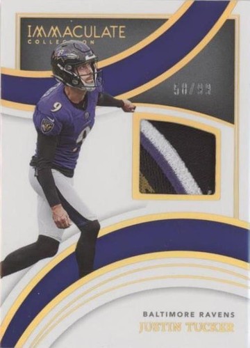 2022 Panini Immaculate Collection Justin Tucker #IM-JTU
