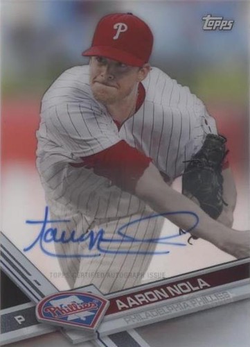 2017 Topps Clearly Authentic Autographs - Aaron Nola #CAAU-AN